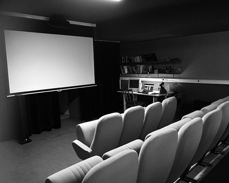 salle de projection de l'atelier super 8