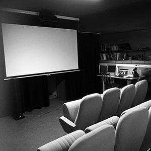 salle de projection de l'atelier super 8 de Tours